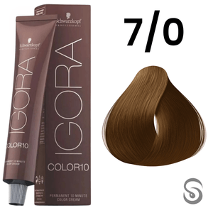 Schwarzkopf Igora Color10 Coloração 10 7/0 Louro Médio Natural 60ml