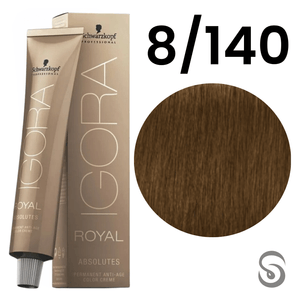 Schwarzkopf Igora Absolutes Coloração 8/140 Louro Claro Cinza Bege 60ml