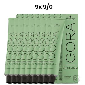 Igora Zero Amm 9x9/0 Louro Extra Claro 60 ml