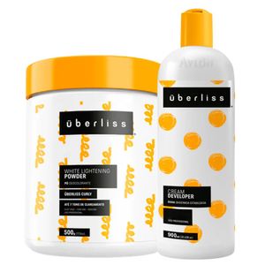 Kit Uberliss Pó Descolorante 7 Tons 500g + Ox 40Vol 12% 900ml