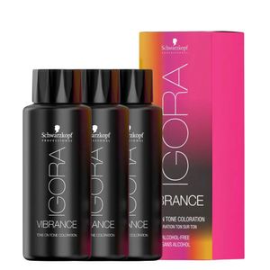 Schwarzkopf Igora Vibrance 3x 7/65 Louro Médio Marrom