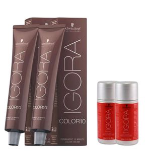 Schwarzkopf Igora Color10 2x 5/0 Castanho Claro + 2 Ox. 20v