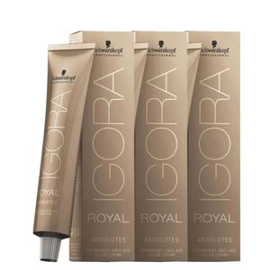 Schwarzkopf Igora Absolutes 3x 7/70 Louro Médio Marrom