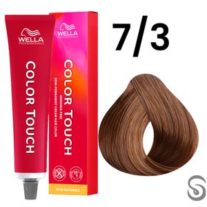 Wella Color Touch Tonalizante 7/3 Louro Médio Dourado Rich Naturals 60ml