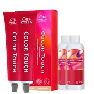 Color Touch Tonalizante 2x 4/0 Castanho Medio + 2 E. 4%